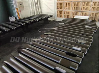 Maanshan DongQiang Machinery Manufacturing Phụ tùng thay thế chất lượng cao của máy cắt thủy lực Moil Chisel 135*1300 140*1300 cho HB20G SB81 SB100 SB121 SB131 SB151